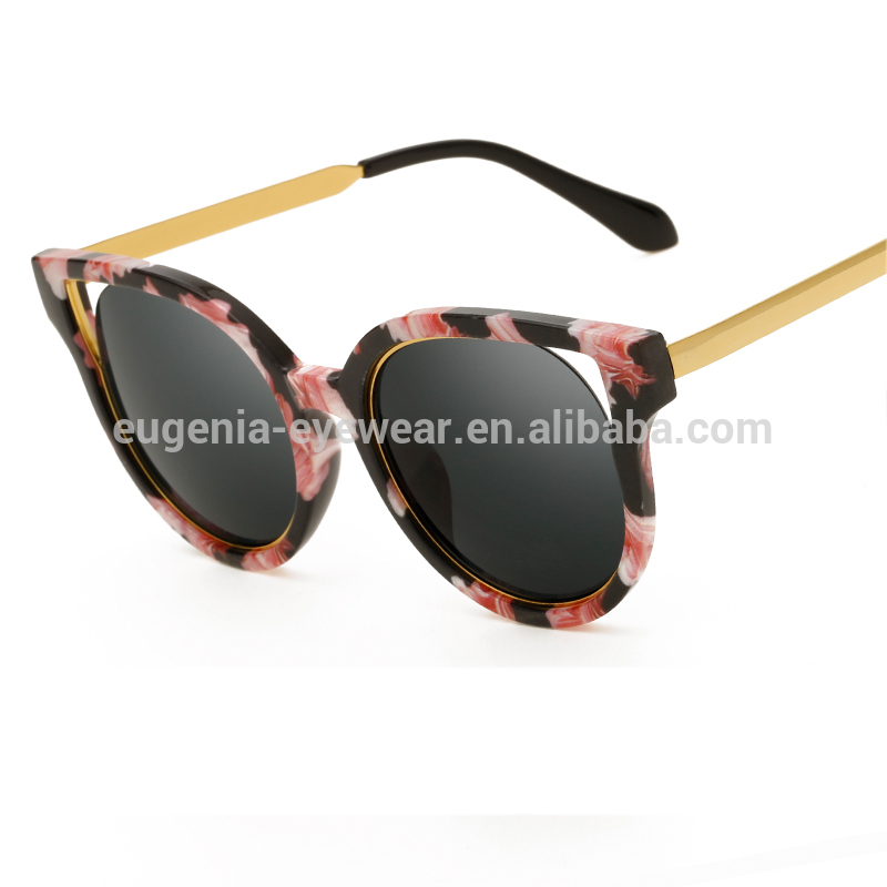 Eugenia Señoras Lentes Personalizadas Moda Gafas de Sol Nuevos Productos Diseñador Metal Gafas de sol 2020
