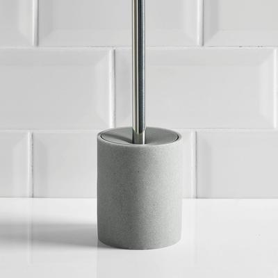 Grey Sand Classic Resin Bathroom Toilet Brush Holder for Stars Hotel