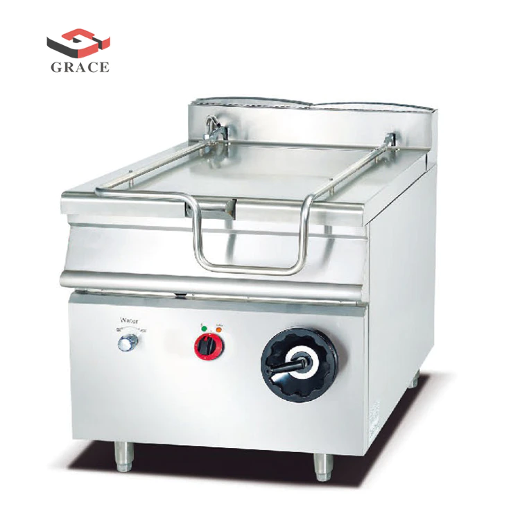 Commercial Home Mobile Gas Tilting Braising Pan Restaurant Cooking Kitchen Equipment