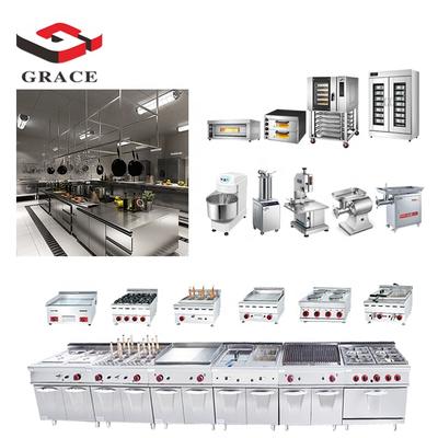 Commercial Kitchen Equipment Gas Range With4 -Burner & Gas Oven