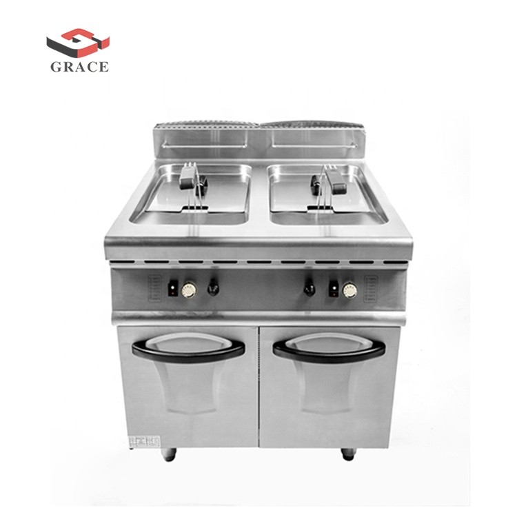 Guangzhou Commercial Industrial Automatic Potato Gas Powered Deep Fryer For Sale