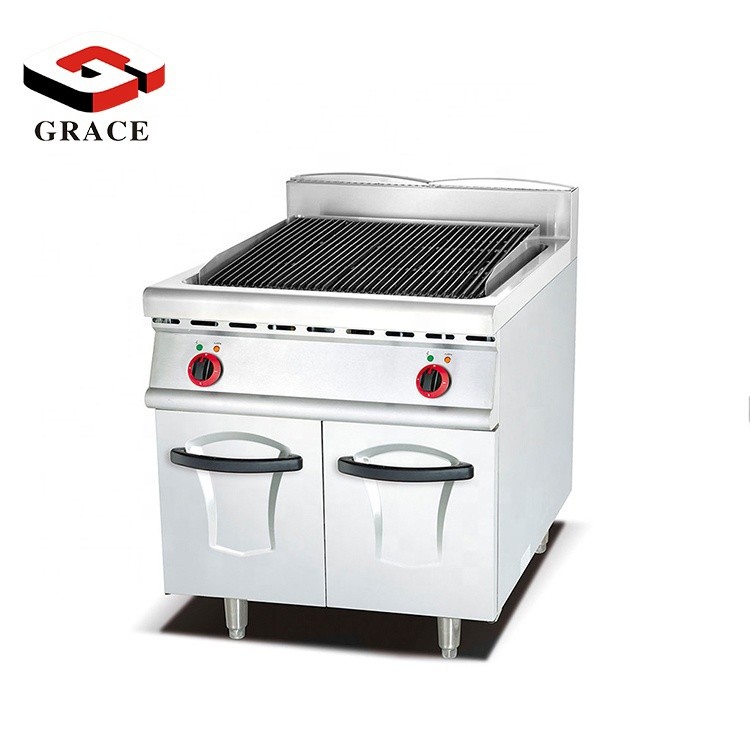 Restaurant Commercial Stainless Steel Stove Bbq Lava Rock Stone Gas Electric Grill