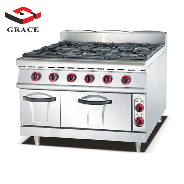 Brands Professional 6 Range Marine Stove Machine Electric Gas Cooking Range With Oven