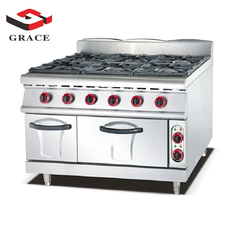 Brands Professional 6 Range Marine Stove Machine Electric Gas Cooking Range With Oven