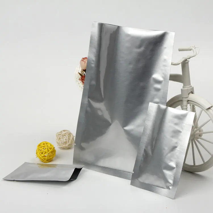 factory manufacture three side sealed aluminum foil vacuum packaging pouch bag