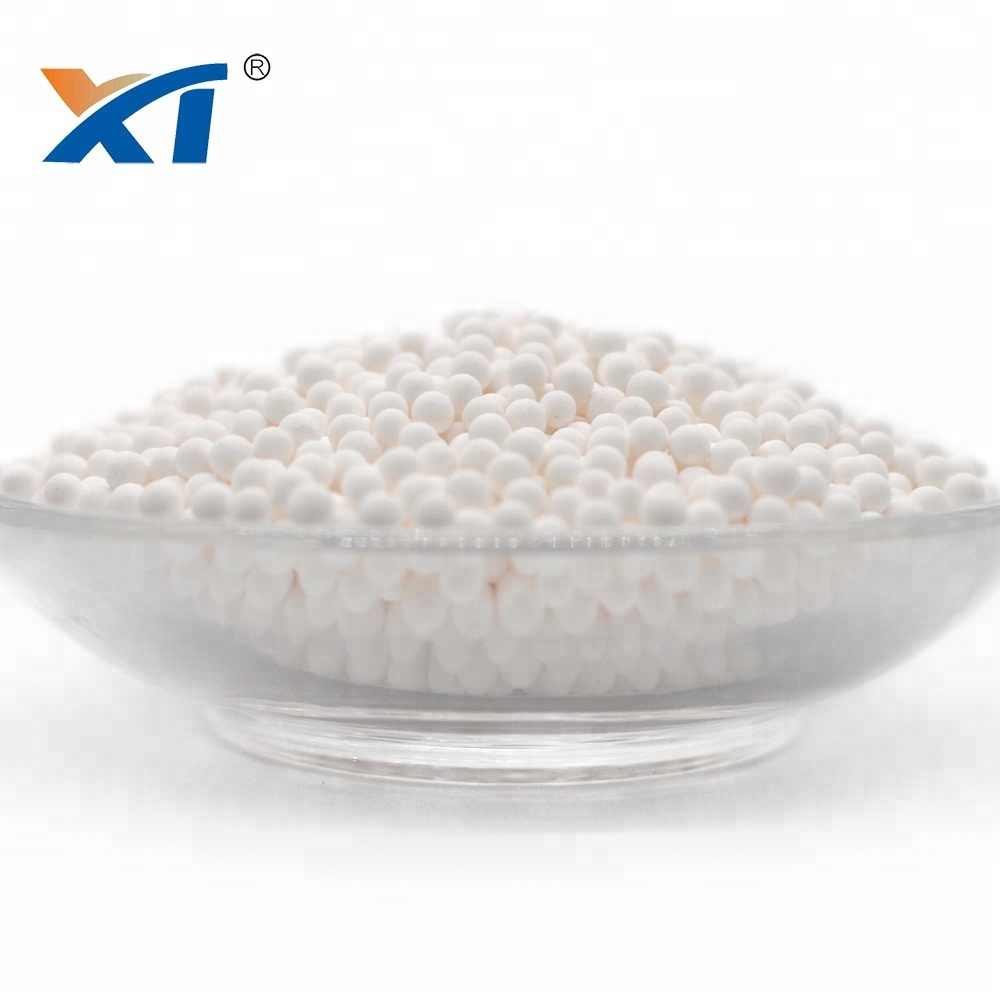 Aluminium oxide spheres 1-2mm as catalyst support with low abrasion