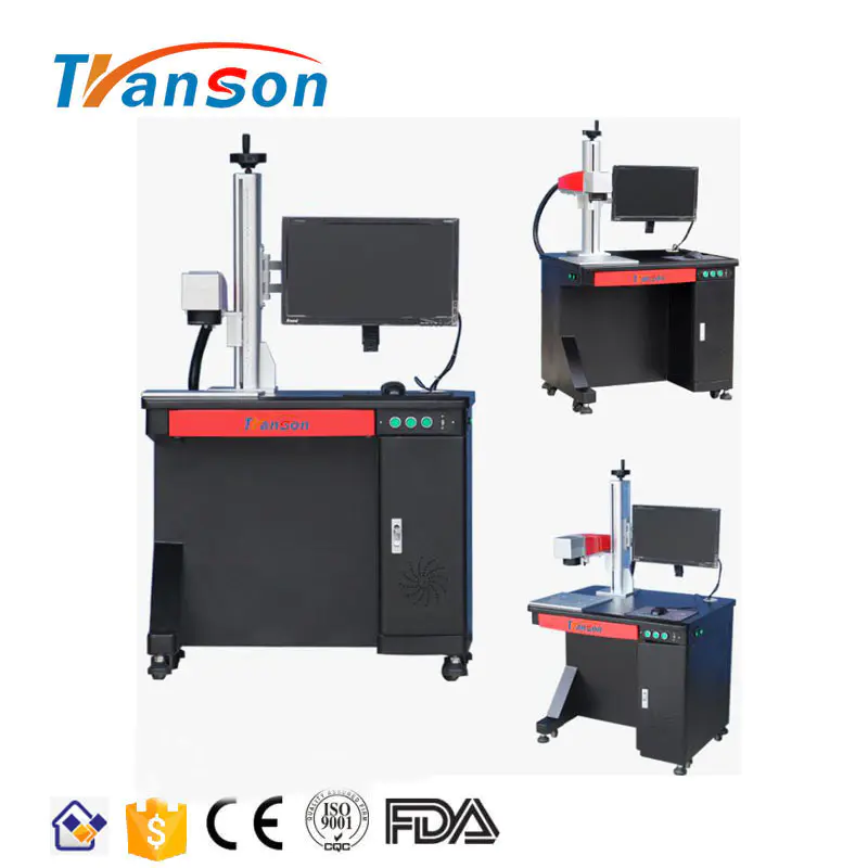 CNC 30W Metal Desktop Fiber Laser Marking Machines For Metal/Plastic/ABS/PVC/Steel With Amazing Laser Effect