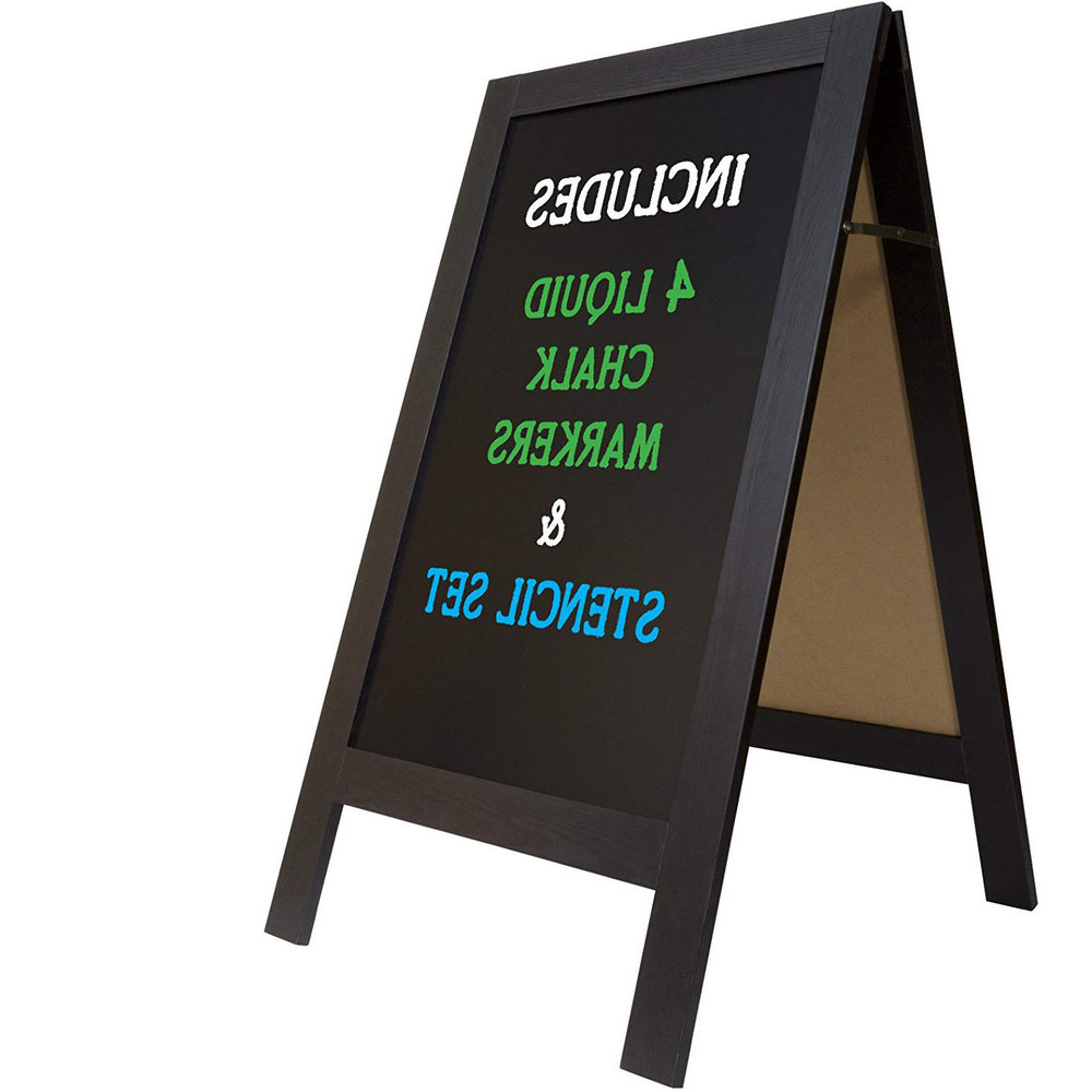 Perfect Indoor Outdoor Use Wooden Blackboard Stand For Artsy Signs