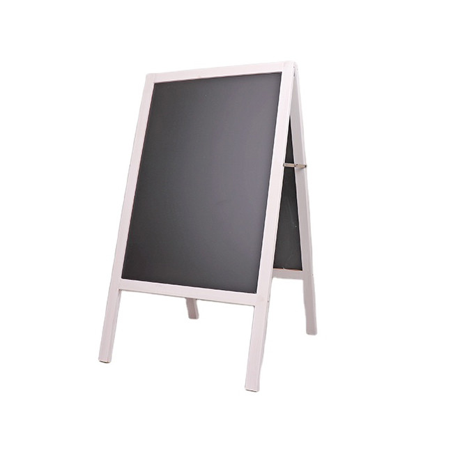 New design simple useful outdoor A wooden blackboard with stand