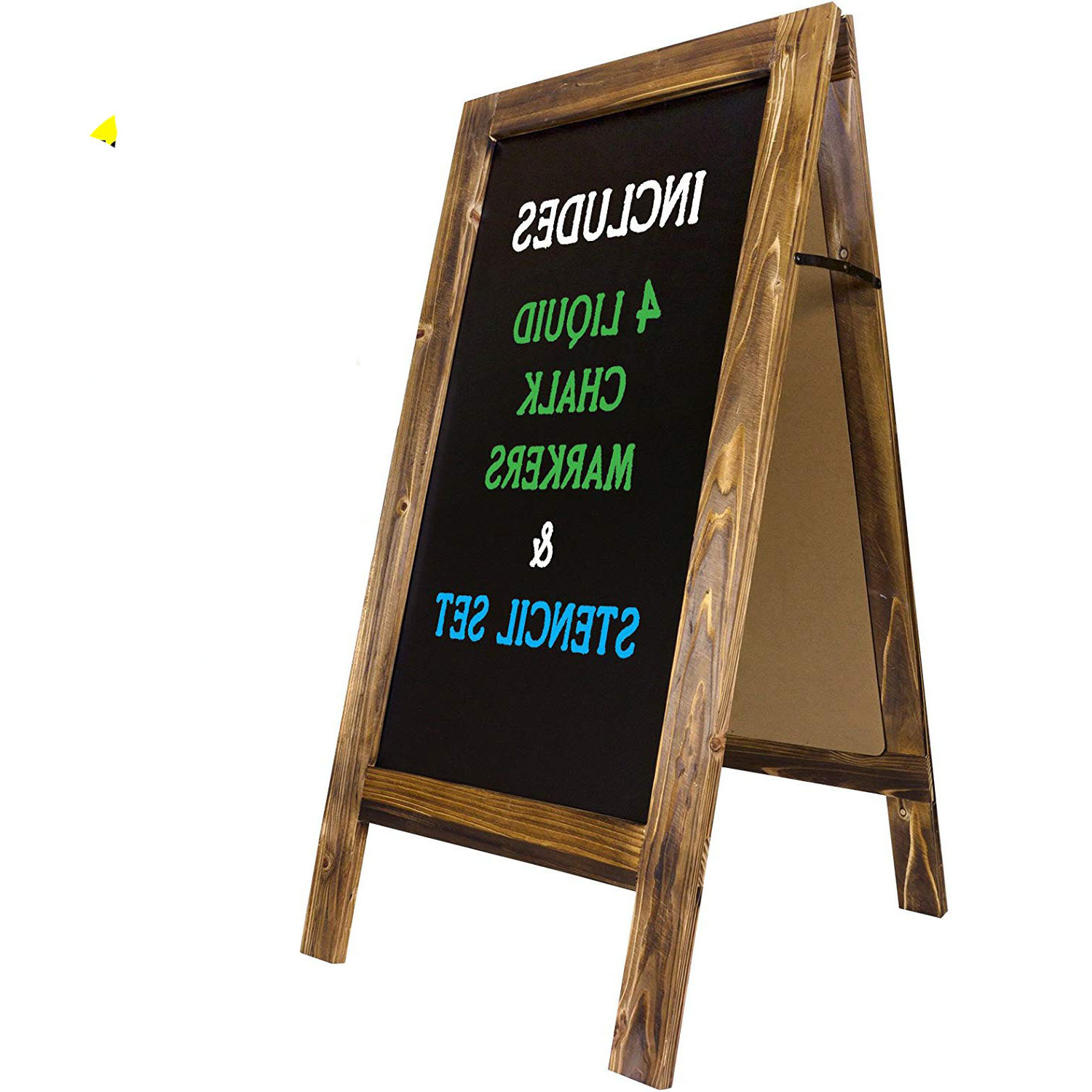 Solid Wood Frame Foldable Blackboard For Restaurant/Bar/Cafe/Store
