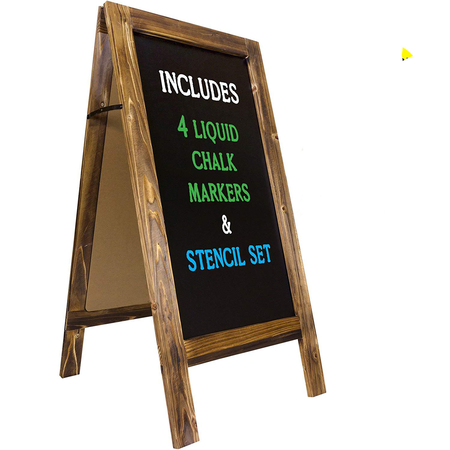 Wholesale Handcrafted Useful Rustic Wooden Frame Portable Blackboard With stand