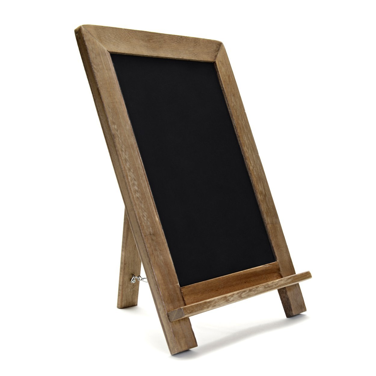 Eco-friendly simple useful free standing wood shelf blackboard