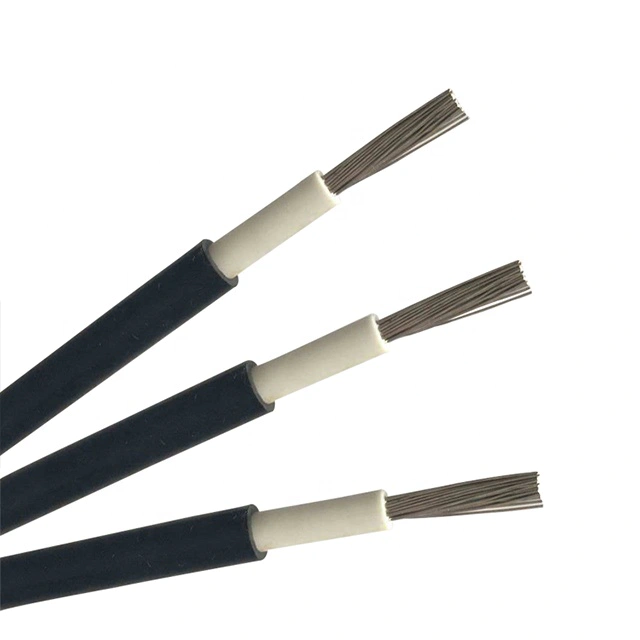 Top sale4mm dc solar cable 1x4mm2 1x4mm solar cable solar cable with clips