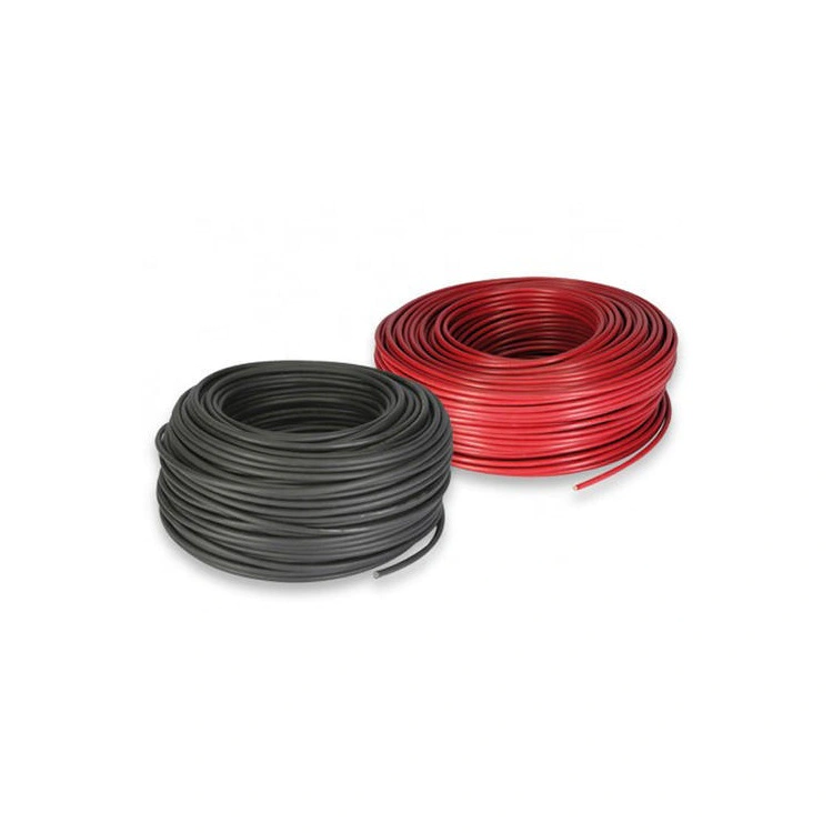 2020 Guangdong cable factory 6mm Red black Solar Cable 1800V DC 8 awg xlpe solar cable