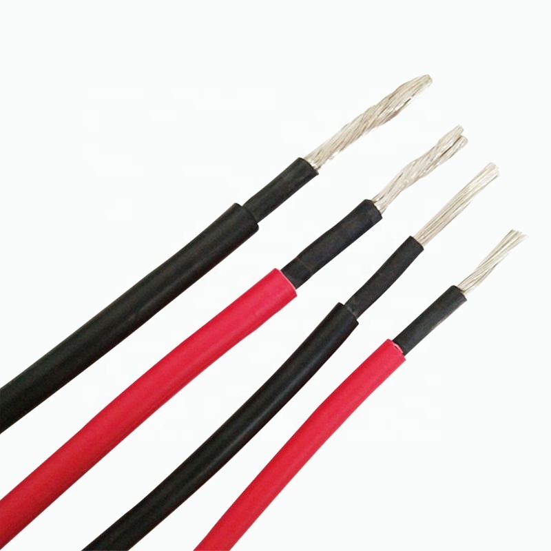 12AWG 4mm2 6mm2 8mm2 10mm2 solar cable black red solar extension cable with XLPE Jacket