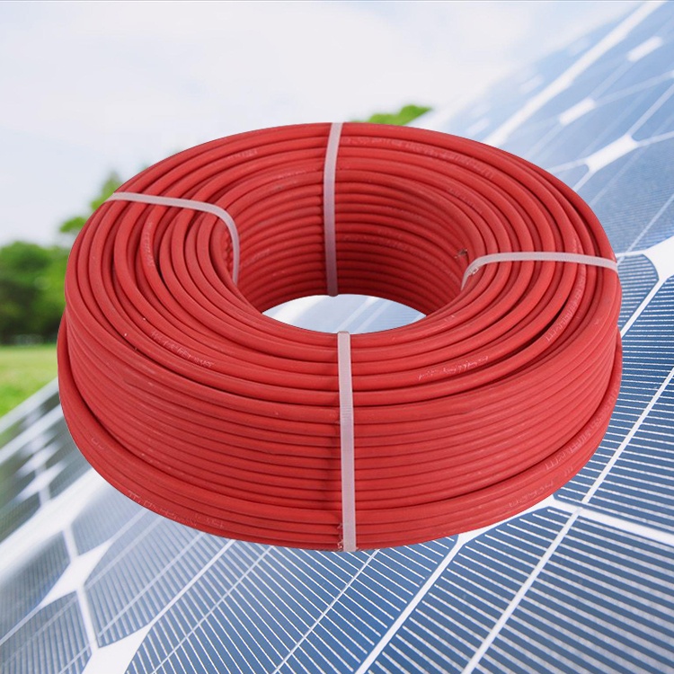 2020 UV protective solar cable Red 6mm PV1-F for solar panel collecting cable electric solar cable wire