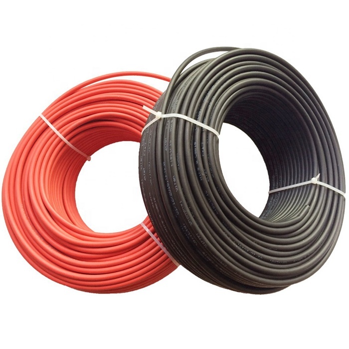 2020 Photovoltaic solar panel cable wire 2.5mm2 4mm2 6mm2 8mm2 10mm2 16mm2 solar cable for sale