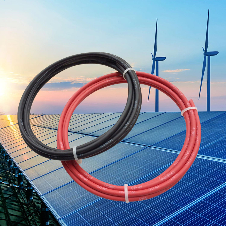 Guangdong cable factory 6mm 4 core flexible submersible cable solar energy system cable for sale