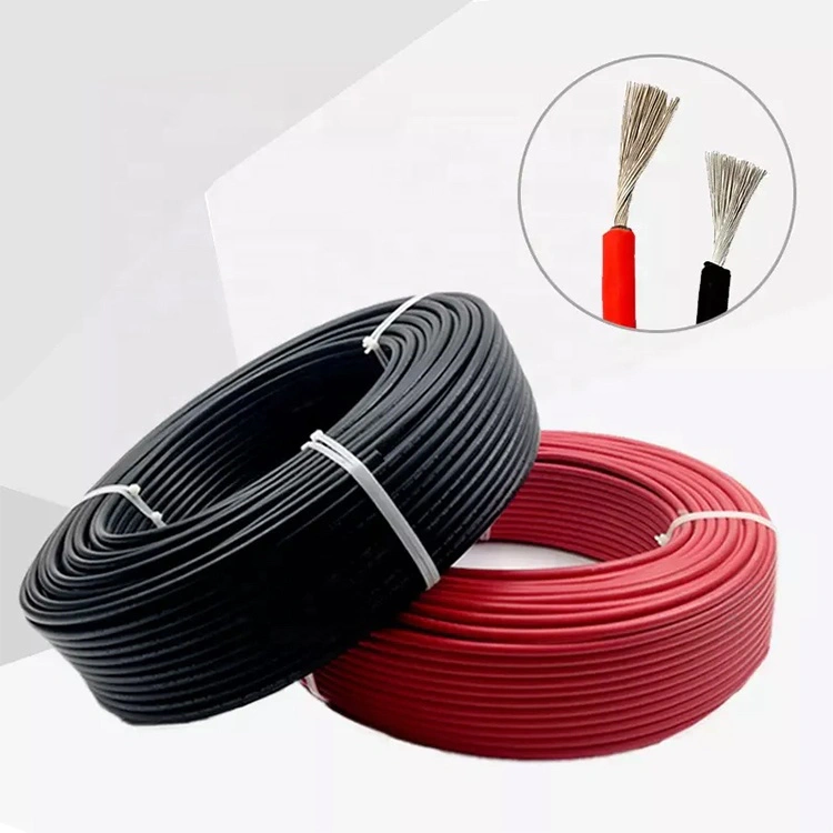 2020 UV protective solar cable Red 6mm PV1-F solar energy system cable for sale