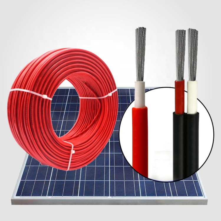 Good sale 600-1000v dual core solar cable solar dc cable 1c x 4 sq.mm 8mm solar cable