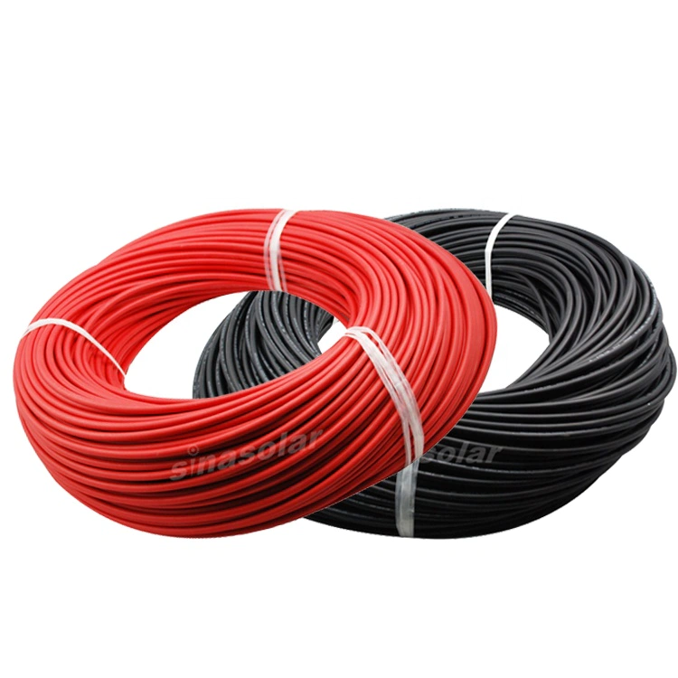 H1Z2Z2-K EN50618 1500V DC Solar cableRed 6mm 120mm2 Rubber Insulated cable solar pv wire