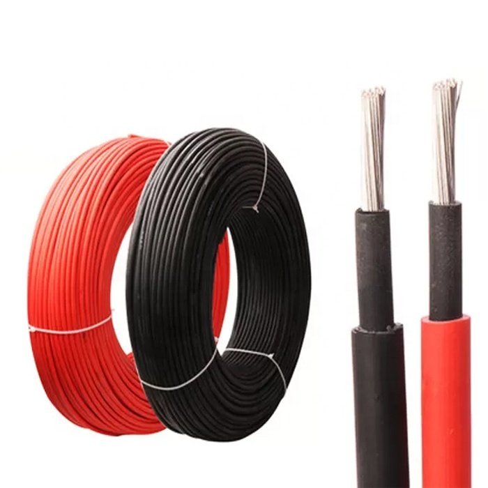 Factory direct sale Black Red 4mm 6mm 10mm 16mm PV1-F for solar panel collecting cable for sale