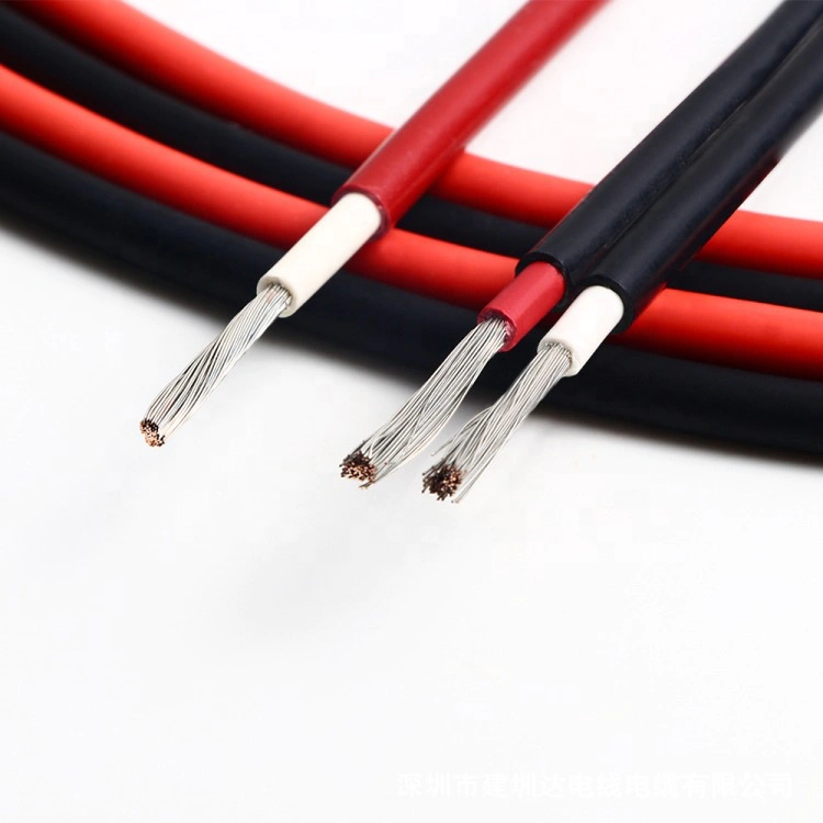 International factory direct supply black red tuv dc solar cable 4mm2 6mm2 10mm2 16mm2 solar cable