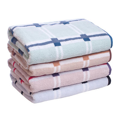 Factory Sale cotton colorful jacquard bath towel