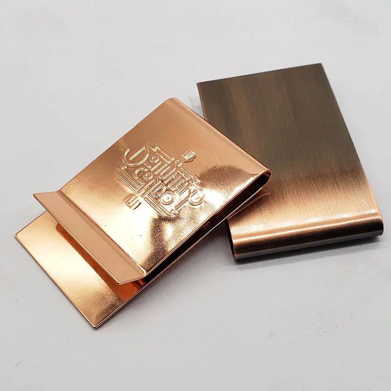 2020 promotion custom cheap metal pocket money clip for girls