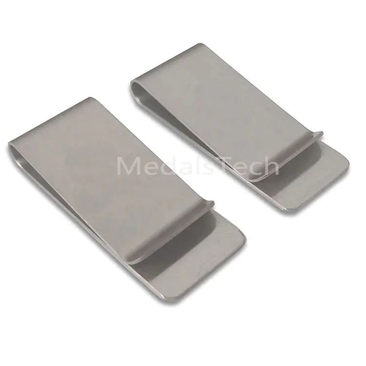 Antique silver unique personalized 304 stainless steel money clip wallet with soft enamel filled