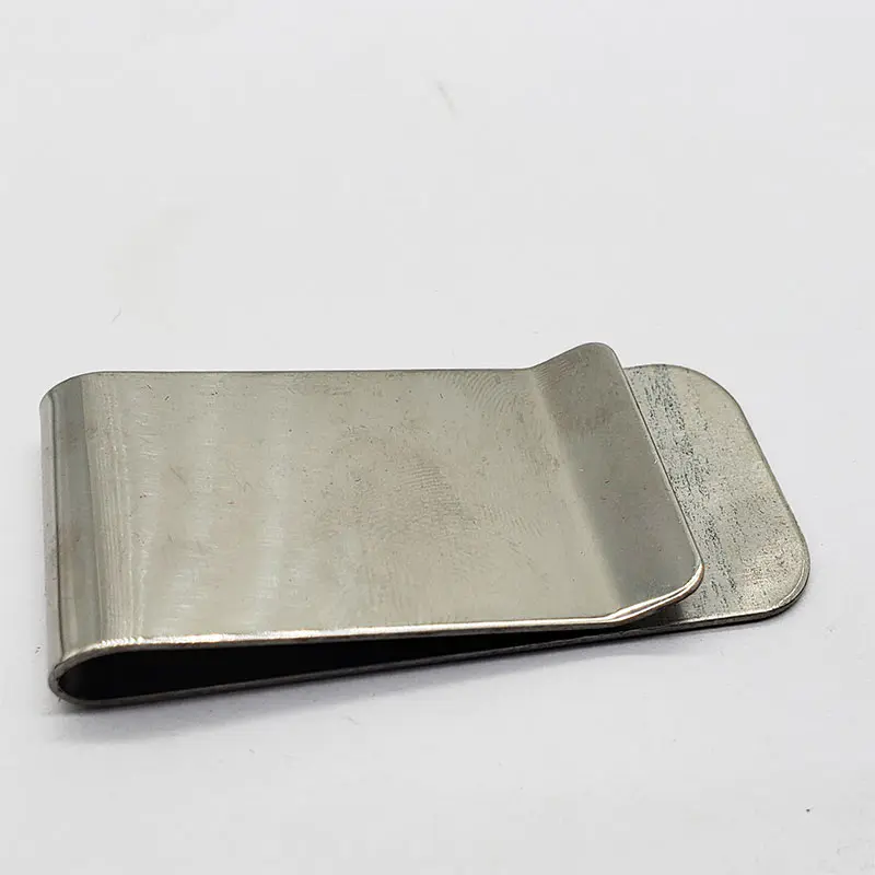Cheap money clip custom double 304 stainless steel metal blank money clip