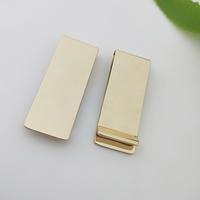 Top quality personalized gold plated money clip in brass