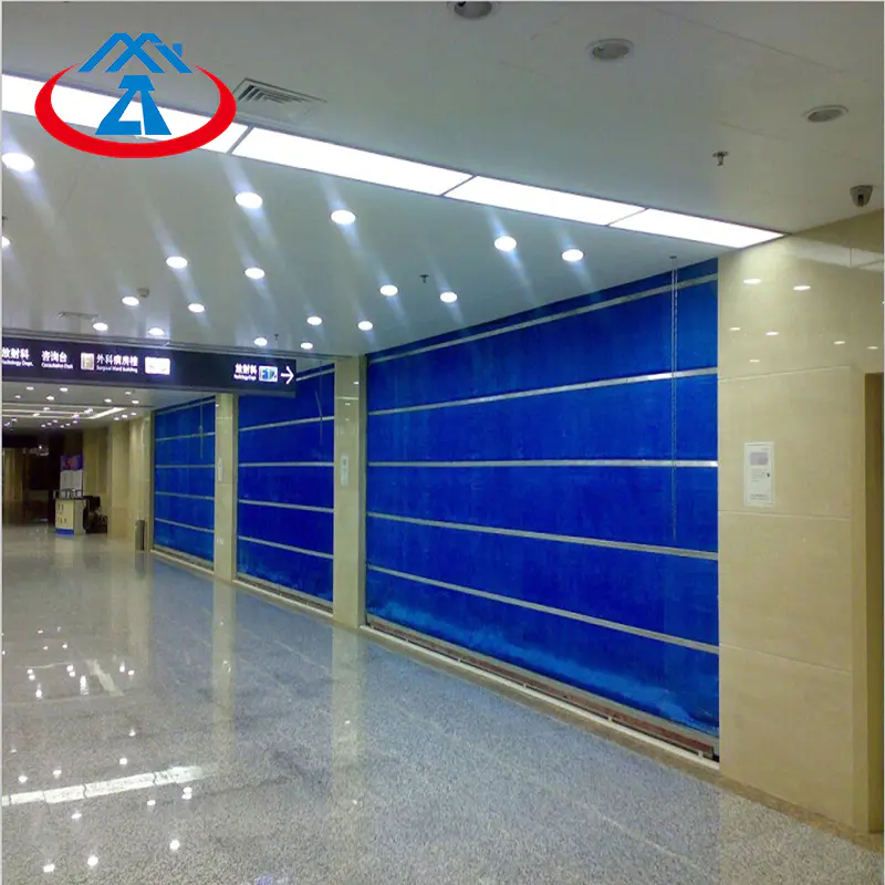 Roller shutter inorganic fiber fireproof fire shutter fire-resistant with motor