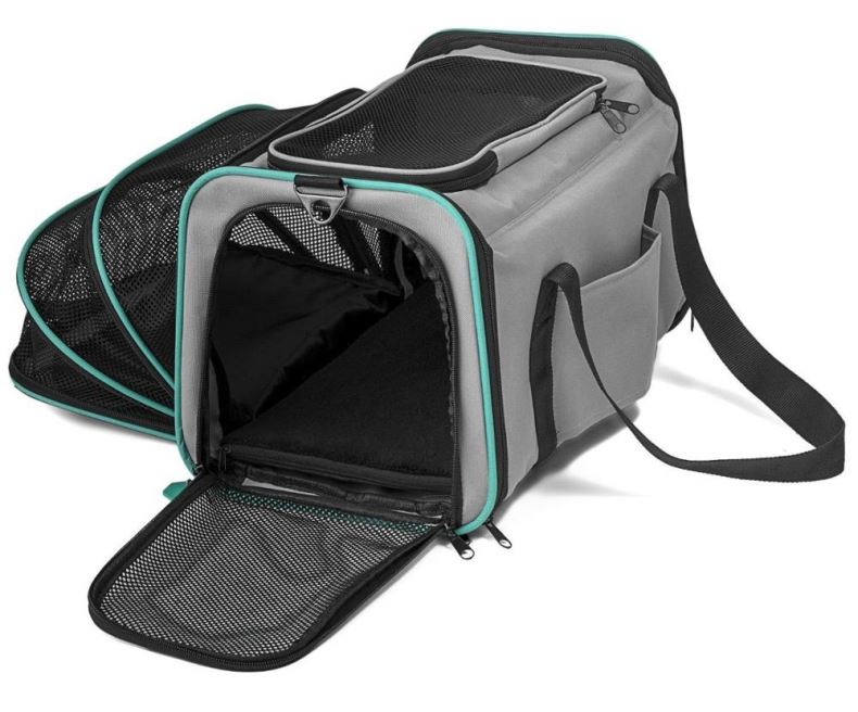 Osgoodway Cat Carrier Foldable and Expandable Soft Sided Dog Carrier Travel Bag for Pet