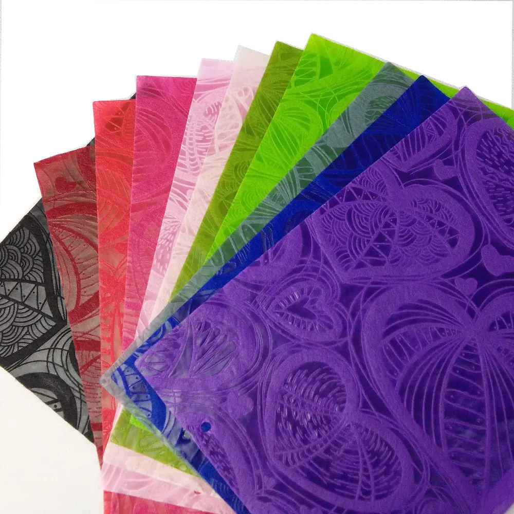 Colorful EmbossPp SpubondedNonwoven Fabric, Wrapping Flowers Embossed Tnt Non Woven Fabric Rolls