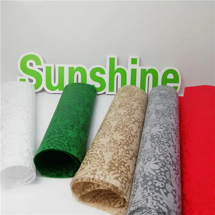 Recyclable Emboss different designs spunbond PP nonwoven fabric flower wrap