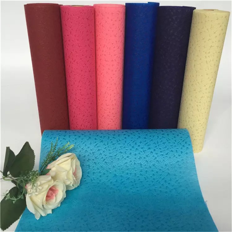 Nonwoven Fabric Roll Free Sample Custom Printed Fancy Eid Gift Wrapping Paper With flower wrapping paper fabric