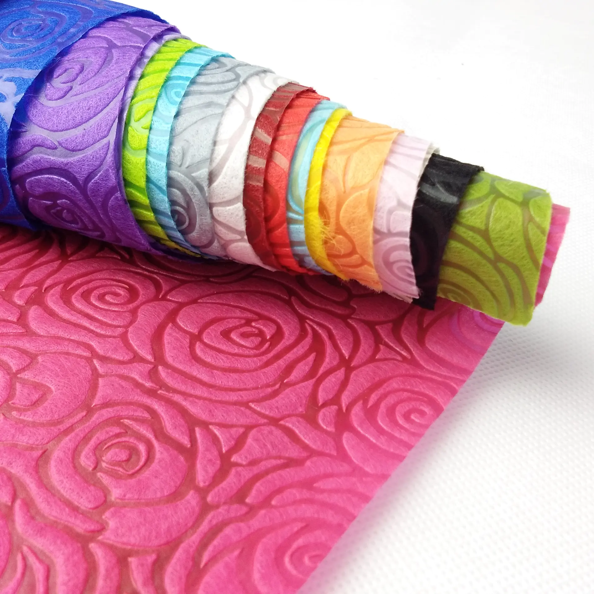 Custom color pattern flower packing paper non-woven printing flower wrapping material