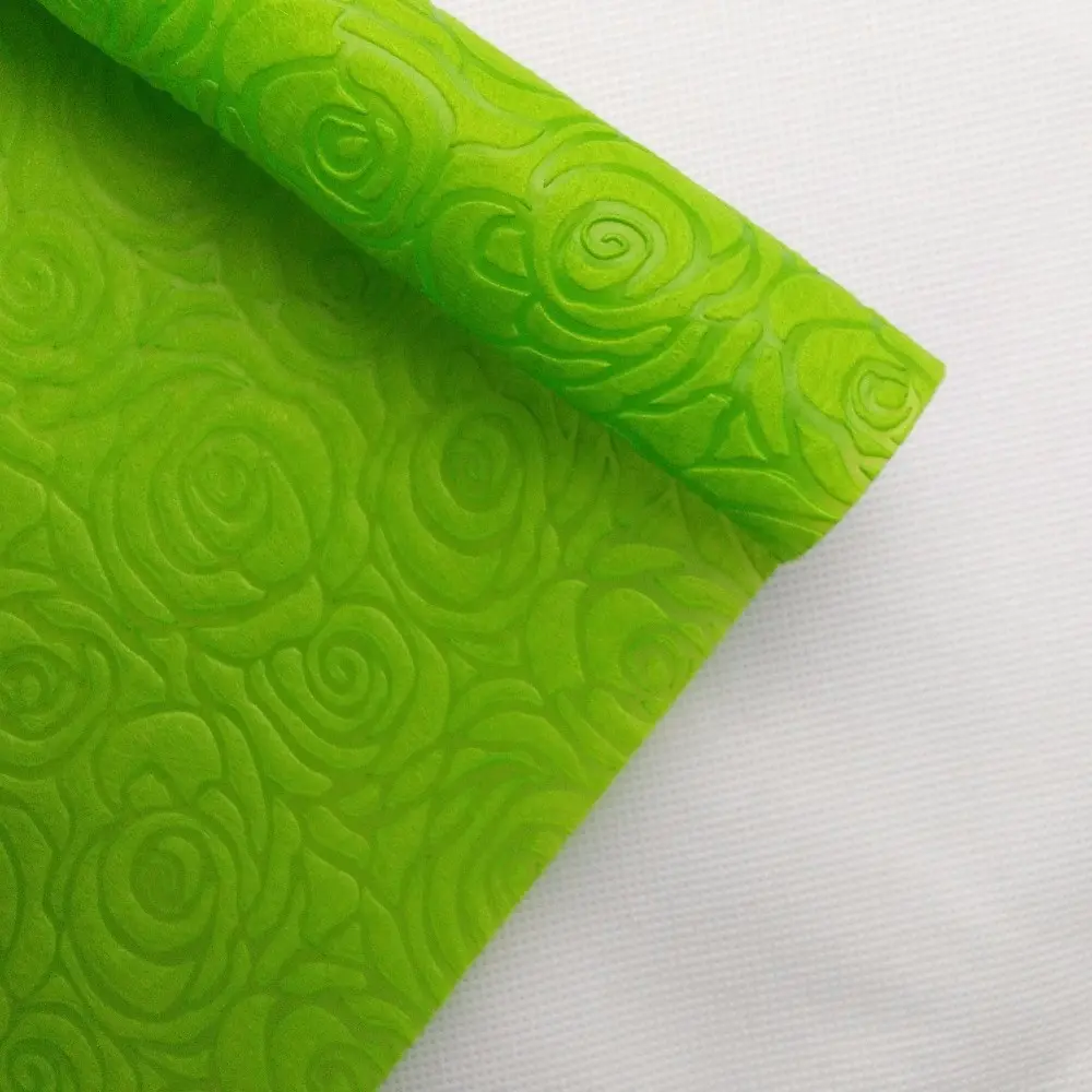 Colorful EmbossPp SpubondedNonwoven Fabric, Wrapping Flowers Embossed Tnt Non Woven Fabric Rolls