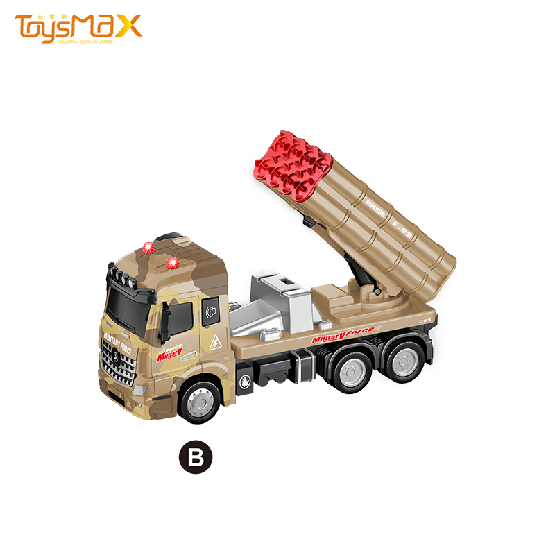 Europe Style 2019 New 1:46 Scale Popular Pull Back Alloy Military Truck Toys Battery operated Die Cast Model Truck