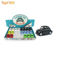 6 colors mini pull back alloy metal toys creative classic car toy