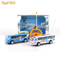 New Electric Bus Radio Control Airport Passenger Bus With Lights Diecast Toys For Kids