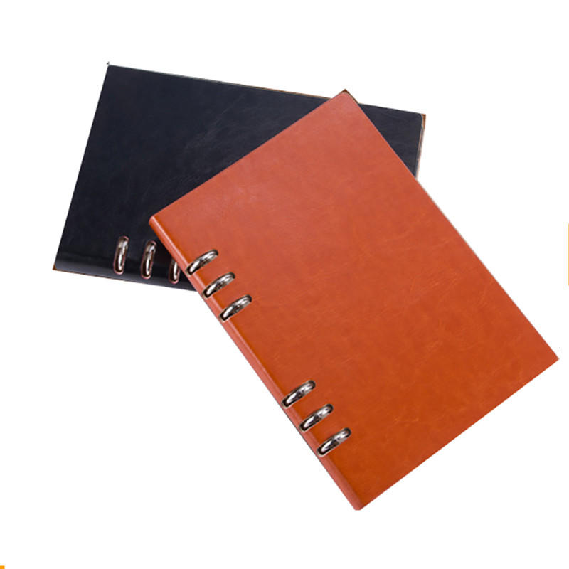 product-A5 Loose Leaf 3 Ring Binder Leather Journal Diary Notebook For Promotion-Dezheng-img-1