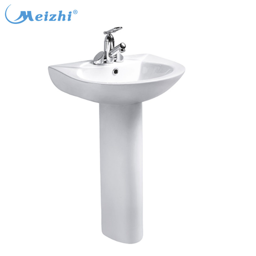 Made in china ceramic pedestal wash basin price