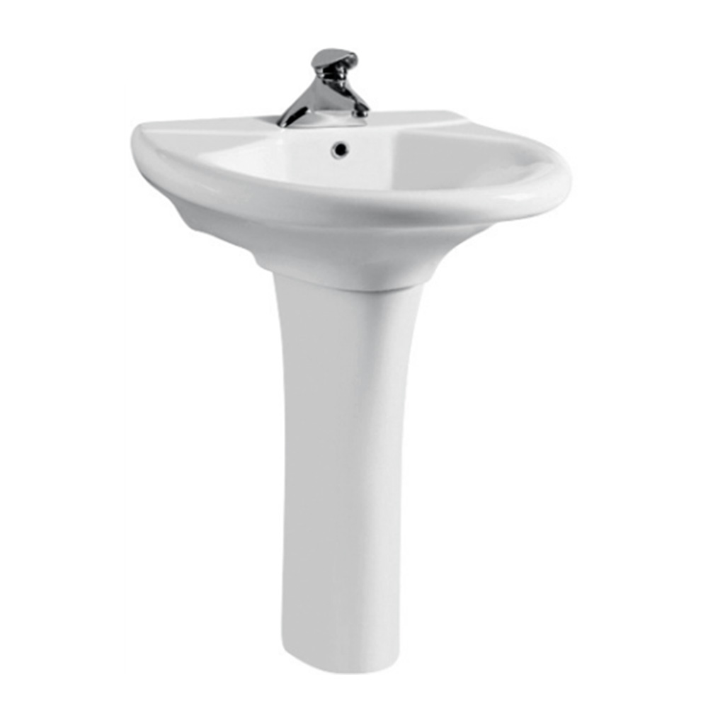 classic bathroom sanitary pedestal color wash basin