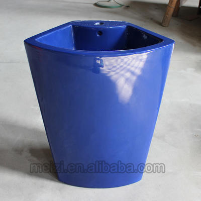 sanitary ware big size unique blue color dining room wash basin