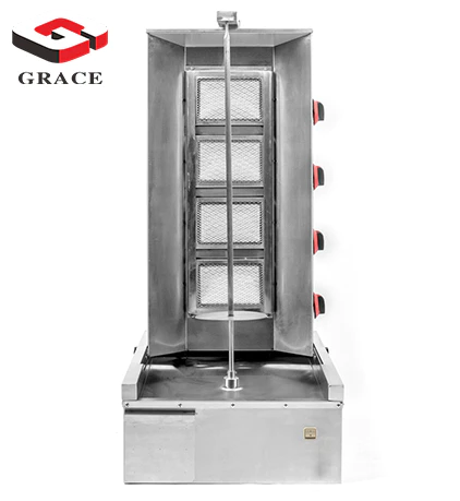 Stainless steel gas barbecue machine gyro machine shawama barbecue kebab machine