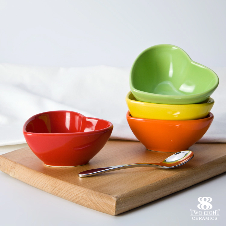 restaurant and hotel ice cream serving bowl heart bowl cute color bowl
