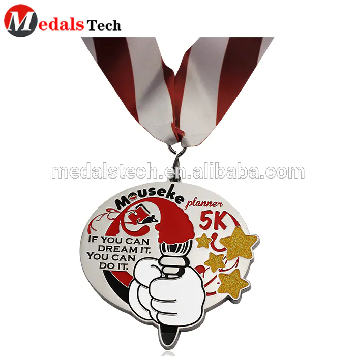 Zhongshan Factory medal supplier custom 3d die casting 5K challenge run sports victory Torch medals