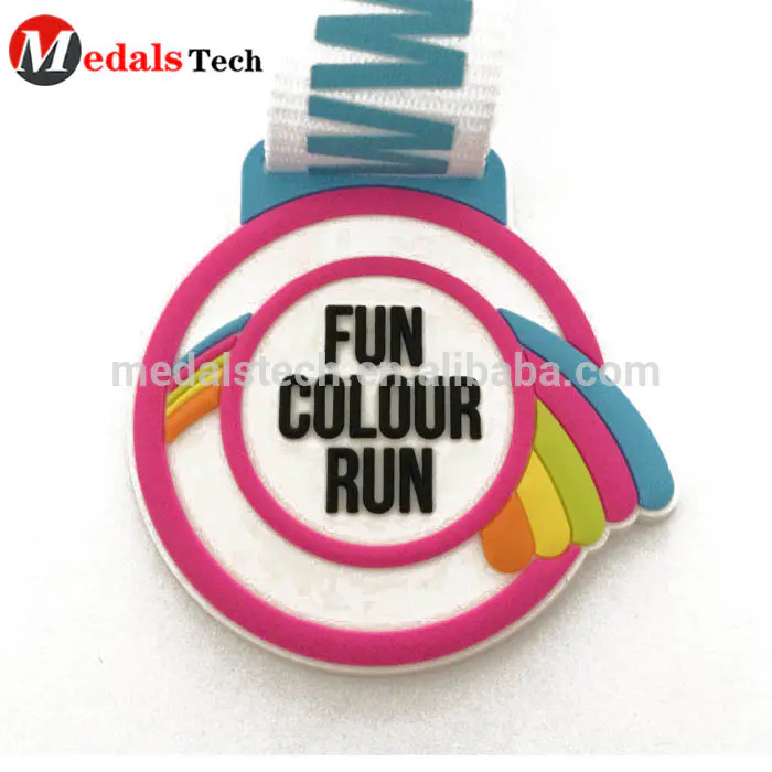 Self-designed Kids Gift Cheap plastic PVC sport medals for marathon